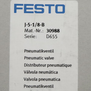 Festo 5/2-Wegeventil J-5-1/8-B 30988 OVP