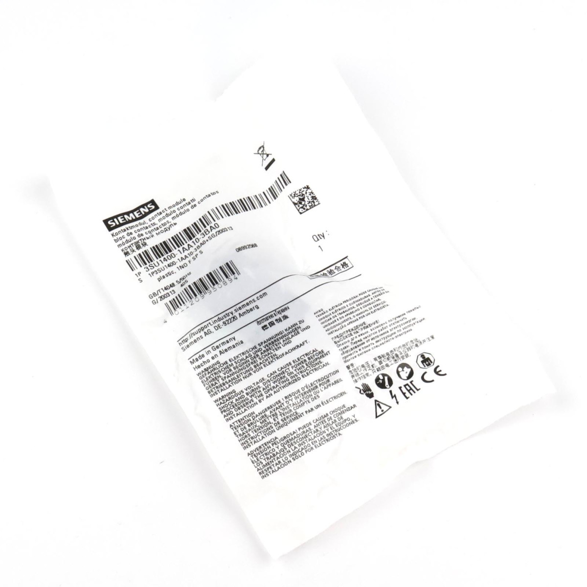 Siemens Kontaktmodul 3SU1400-1AA10-3BA0 OVP