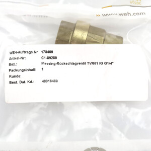 WEH Rückschlagventil TVR61 C1-89289 OVP