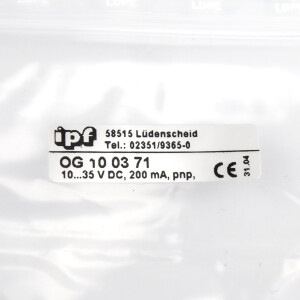 ipf electronic Gabel-Lichtschranke OG100371 OVP