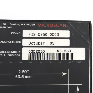 MICROSCAN Barcode Scanner FIS-0850-0003 GEB