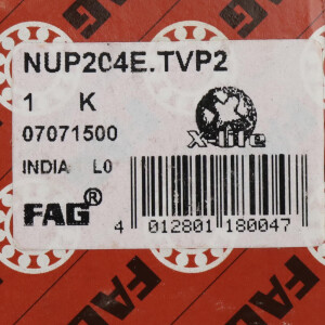 FAG Kugellager Zylinderrollenlager NUP204E.TVP2 OVP
