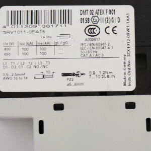 Siemens Leistungsschalter 3RV1011-0EA15 GEB