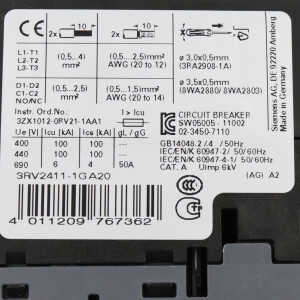 Siemens Leistungsschalter 3RV2411-1GA20 NOV