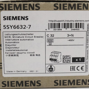 Siemens Leitungsschutzschalter 5SY6632-7 OVP