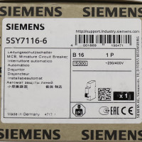 Siemens Leitungsschutzschalter 5SY7116-6 OVP
