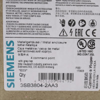 Siemens Gehäuse für Befehlsgeräte 3SB3804-2AA3 OVP