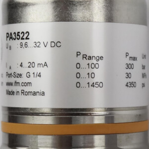 ifm electronic Drucktransmitter PA3522 PA-100-SBG14-A-ZVG/US//V OVP