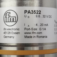 ifm electronic Drucktransmitter PA3522 PA-100-SBG14-A-ZVG/US//V OVP