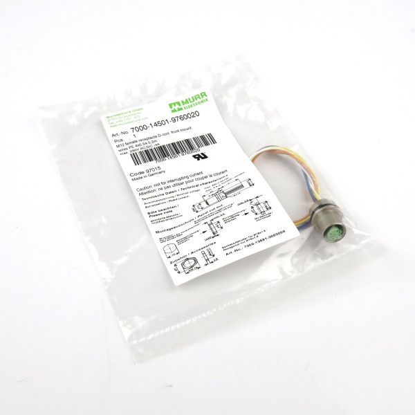 MURR ELEKTRONIK M12 Flansch 7000-14501-9760020 OVP
