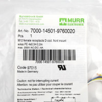 MURR ELEKTRONIK M12 Flansch 7000-14501-9760020 OVP