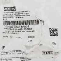 Siemens Schlüsselschalter 3SU1050-5PC01-0AA0-Z Z=Y01+E7 OVP
