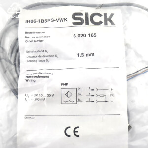 Sick Näherungssensor IH06-1B5PS-VWK 6020165 OVP