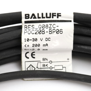 Balluff induktiver Sensor BES Q08ZC-POC20B-BP06 NOV
