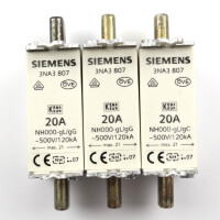 Siemens NH-Sicherungseinsatz 3NA3807 (3Stk.) NOV