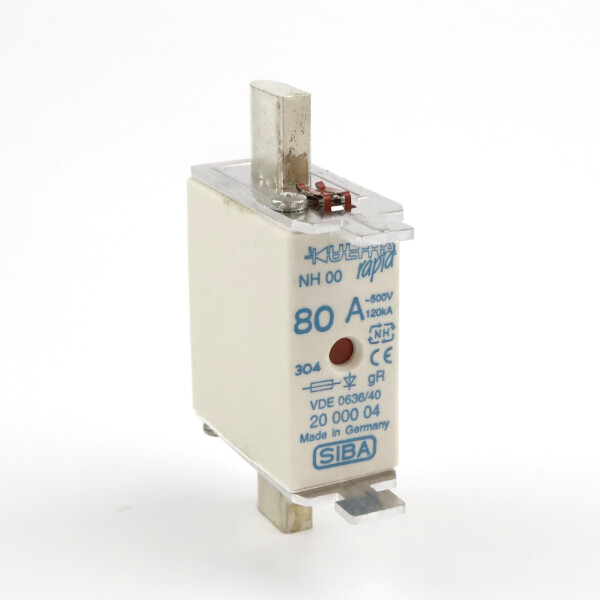 SIBA NH-Sicherungseinsatz 2000004 80A 500V NOV