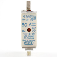 SIBA NH-Sicherungseinsatz 2000004 80A 500V NOV