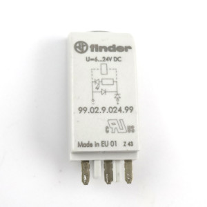 Finder Relaisbaustein 97.02 + 46.52.9.024.0040 24VDC (8Stk.) GEB