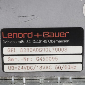 Lenord+Bauer Positioniercontroller GEL 8380A0S00L7000S GEB