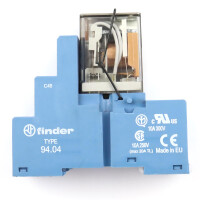 Finder Relaissockel 94.04 + 55.34.8.230.0050 230VAC NOV