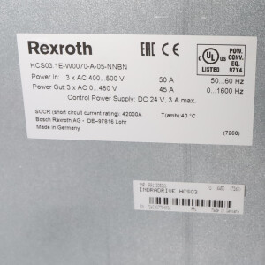 Rexroth Kompaktumrichter HCS03.1E-W0070-A-05-NNBN R911344906 OVP