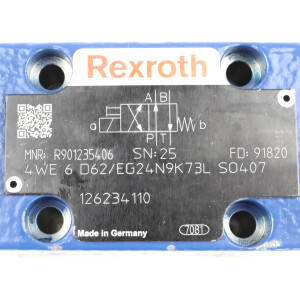 Rexroth Wege-Schieberventil 4WE6D62/EG24N9K73LSO407 R901235406 24VDC NOV