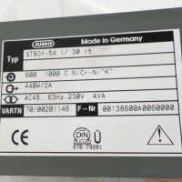 JUMO Temperaturwächter STBOt-54.1/30rt  600-1000°C OVP