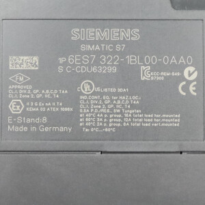 Simatic S7-300 SM322 6ES7 322-1BL00-0AA0 E-Stand: 08 NOV