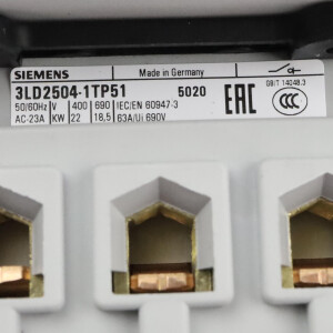 Siemens Hauptschalter 3LD2504-1TP51 OVP