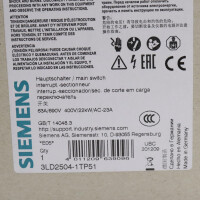 Siemens Hauptschalter 3LD2504-1TP51 OVP