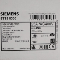 Siemens INSTA-Schütz 5TT5830-0 OVP