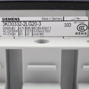 Siemens Lasttrennschalter 3KD0332-2LG20-3 OVP