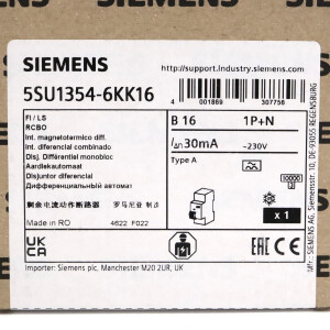 Siemens FI/LS-Schalter 5SU1354-6KK16 OVP