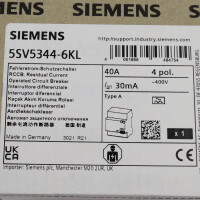 Siemens FI-Schutzschalter 5SV5344-6KL SIE