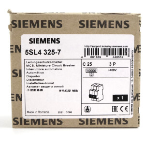 Siemens Leitungsschutzschalter 5SL4325-7 OVP