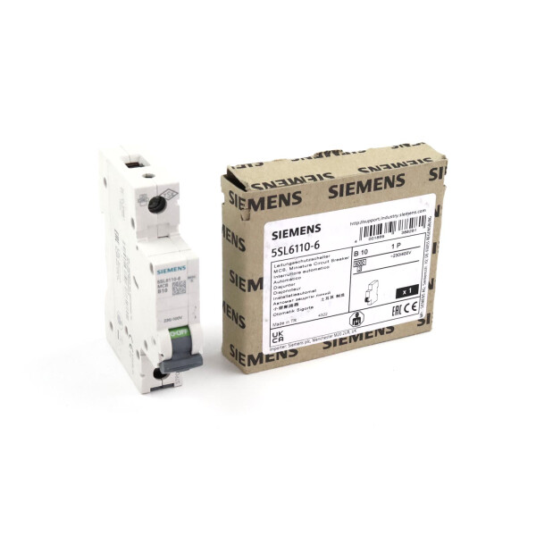 Siemens Leitungsschutzschalter 5SL6110-6 OVP