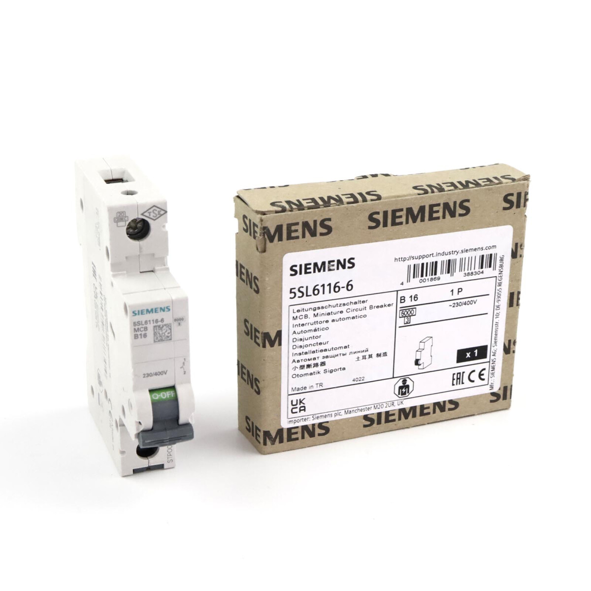 Siemens Leitungsschutzschalter 5SL6116-6 OVP