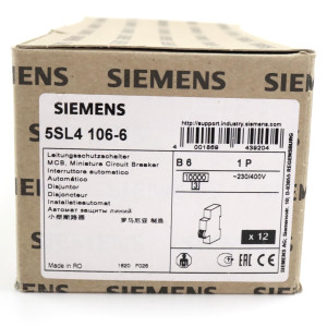 Siemens Leitungsschutzschalter 5SL4106-6 (12Stk.) OVP
