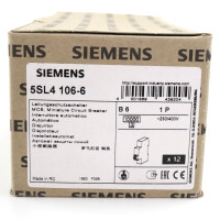 Siemens Leitungsschutzschalter 5SL4106-6 (12Stk.) OVP