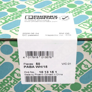 Phoenix Contact Einsteckschild PABA WH/15 1013151 (50Stk.) SIE