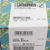Phoenix Contact Schaltschrankmarker SSMK 60X18 5032439 (50Stk.) SIE