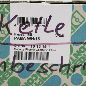 Phoenix Contact Einsteckschild PABA WH/15 1013151 (50Stk.) OVP