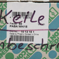 Phoenix Contact Einsteckschild PABA WH/15 1013151 (50Stk.) OVP