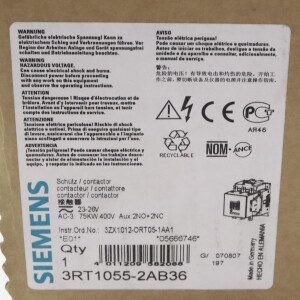Siemens Schütz 3RT1055-2AB36 OVP