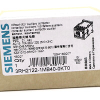 Siemens Hilfsschütz 3RH2122-1MB40-0KT0 OVP