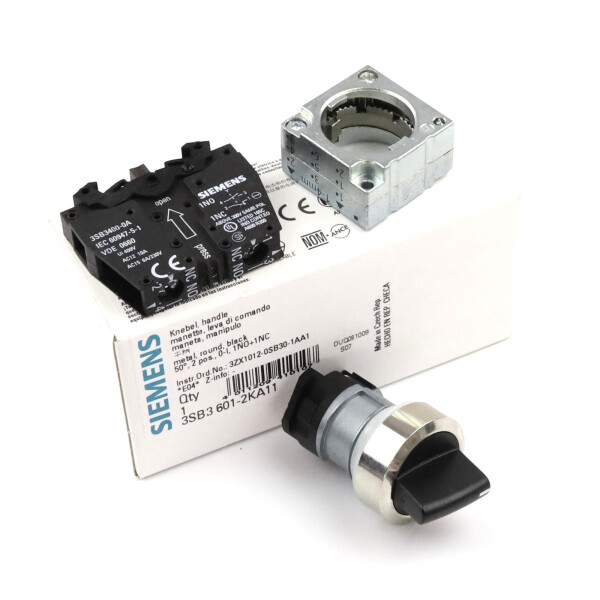 Siemens Knebelschalter 3SB3 601-2KA11 OVP