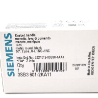 Siemens Knebelschalter 3SB3 601-2KA11 OVP