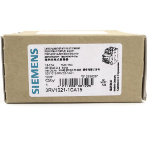 Siemens Leistungsschalter 3RV1021-1CA15 OVP
