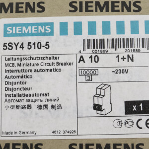 Siemens Leitungsschutzschalter 5SY4510-5 OVP