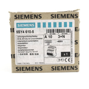 Siemens Leitungsschutzschalter 5SY4610-5 OVP